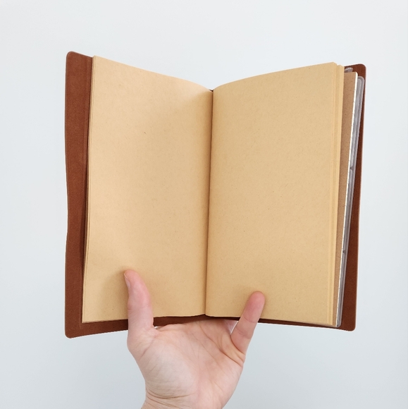 Leather Journal/ Notebook With Gold Script - Picture 4 of 7